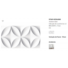CERAMICA STAR HD 34X60 (2.10 M2) 1RA